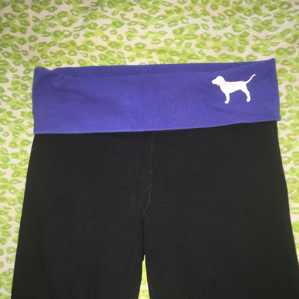 Victoria's Secret leggings (blue fold over)